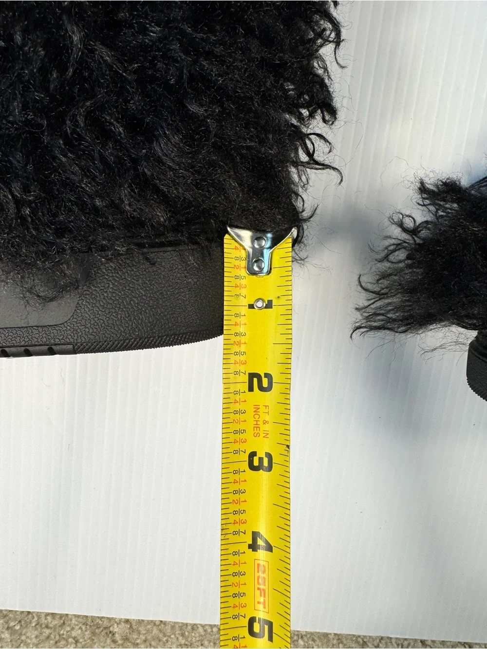 🖤 Azalea Wang Templeton Black Shaggy Faux Fur Knee-High | Cozy Statement Boots